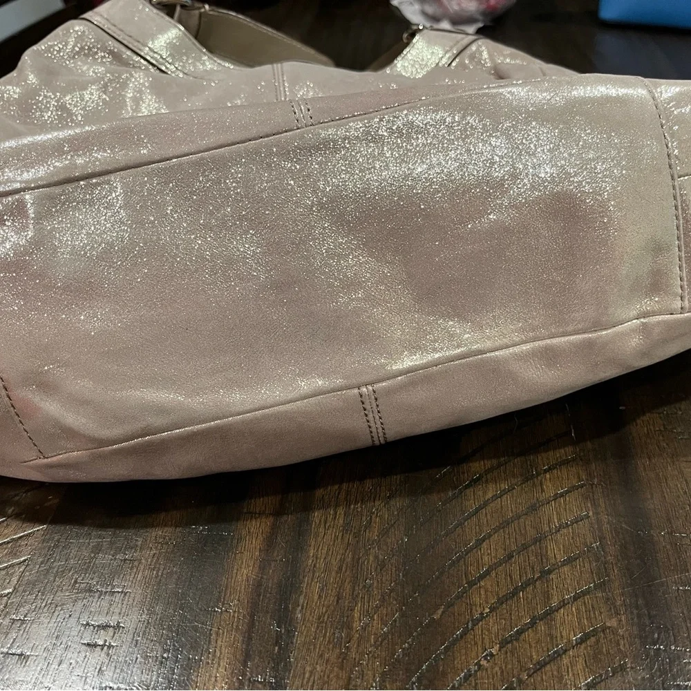 Coach Metallic Pink Shoulder Bag - Picture 8 of 12